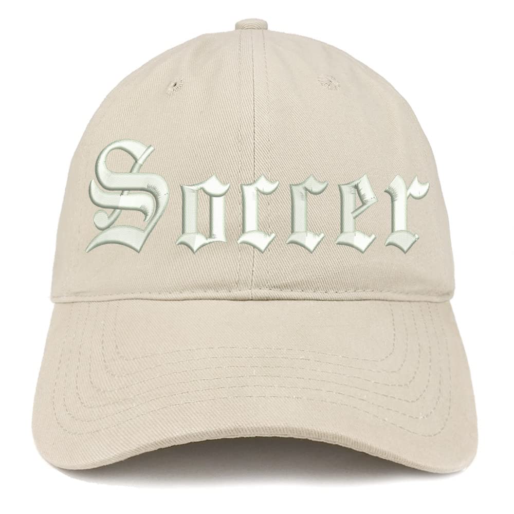 Trendy Apparel Shop Old English Soccer Low Profile Soft Cotton Baseball Cap