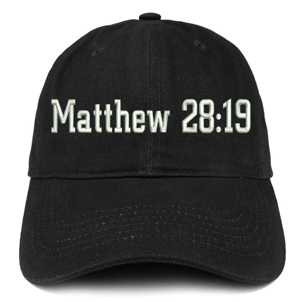 Trendy Apparel Shop Matthew 28:19 Low Profile Soft Cotton Baseball Cap
