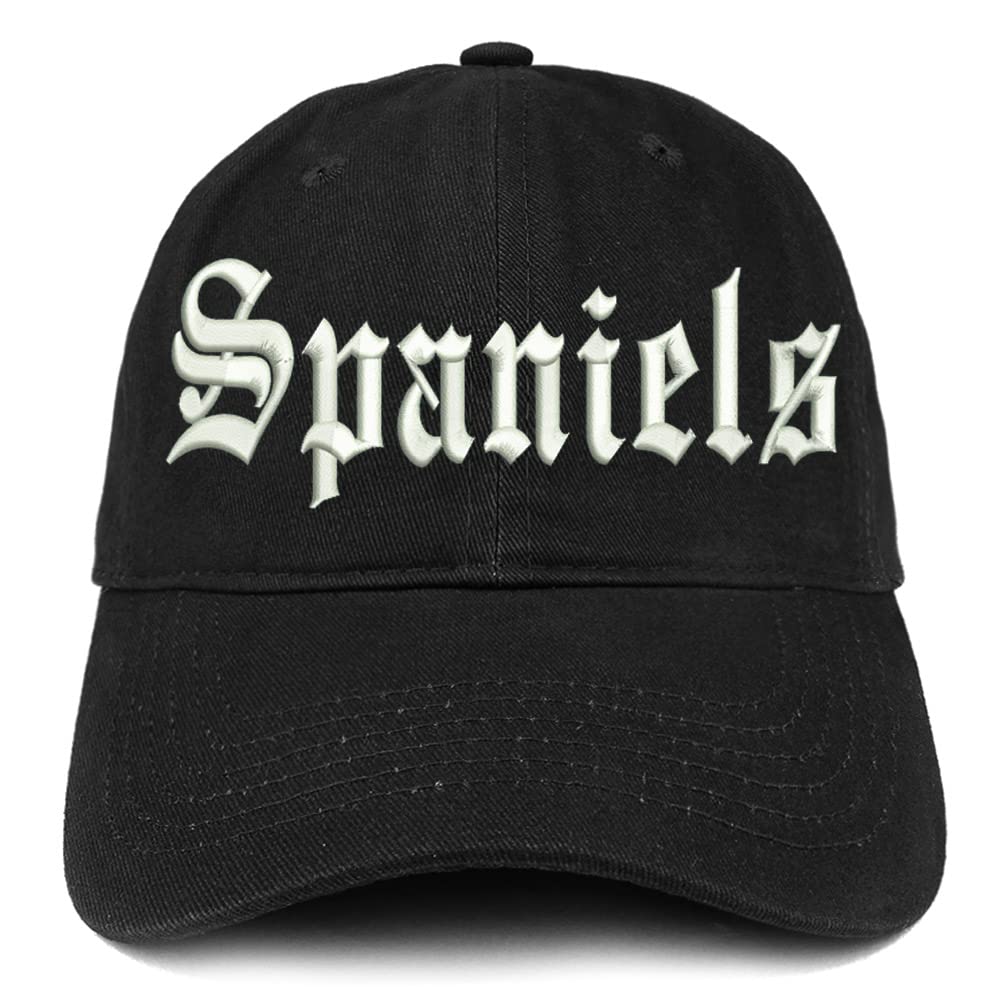 Trendy Apparel Shop Old English Spaniels Low Profile Soft Cotton Baseball Cap