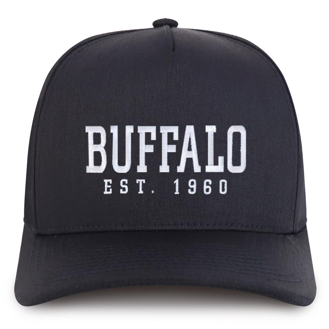 Trendy Apparel Shop Buffalo Est.1960 Embroidered 5 Panel Structured Baseball Cap