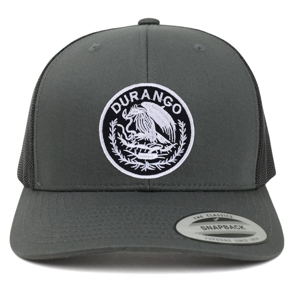 Trendy Apparel Shop Durango Mexico Patch 6 Panel Trucker Mesh Cap