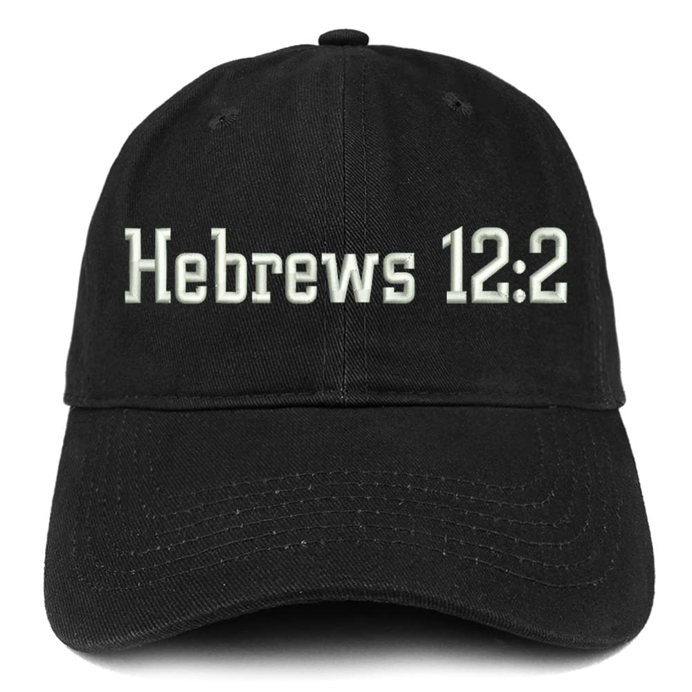 Trendy Apparel Shop Hebrews 12:2 Low Profile Soft Cotton Baseball Cap