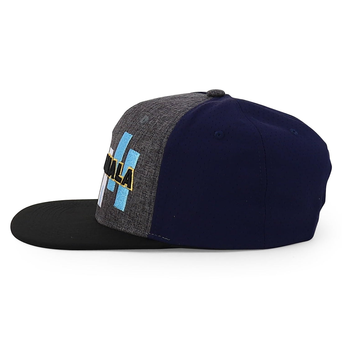 Trendy Apparel Shop Central America States Embroidered Mesh Back Flat Bill Cap
