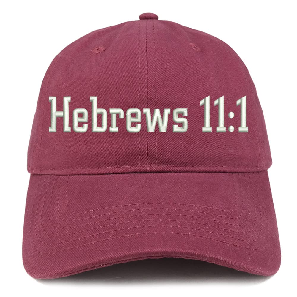 Trendy Apparel Shop Hebrews 11:1 Low Profile Soft Cotton Baseball Cap