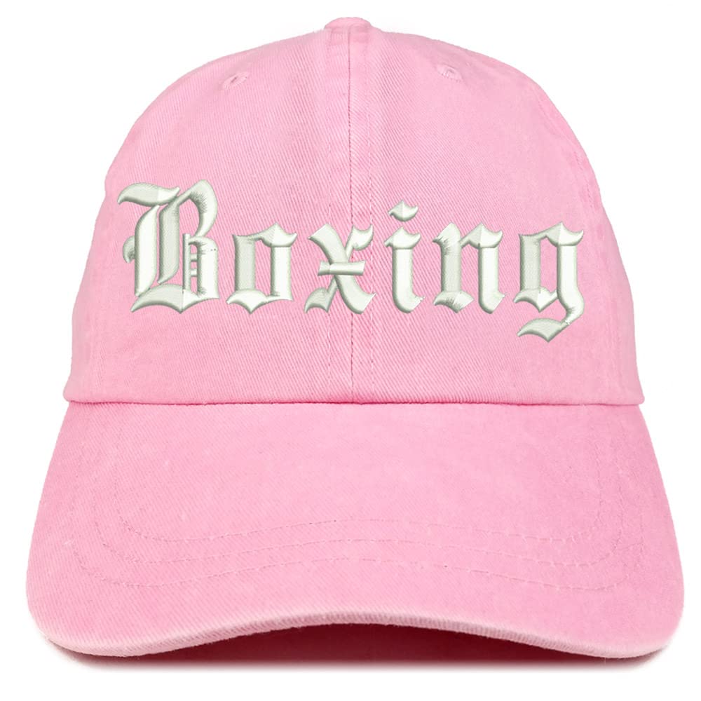 Trendy Apparel Shop Old English Boxing Washed Pigment Dyed Baseball Cap