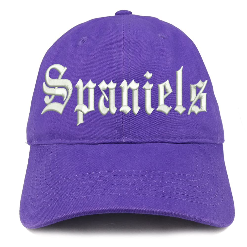 Trendy Apparel Shop Old English Spaniels Low Profile Soft Cotton Baseball Cap