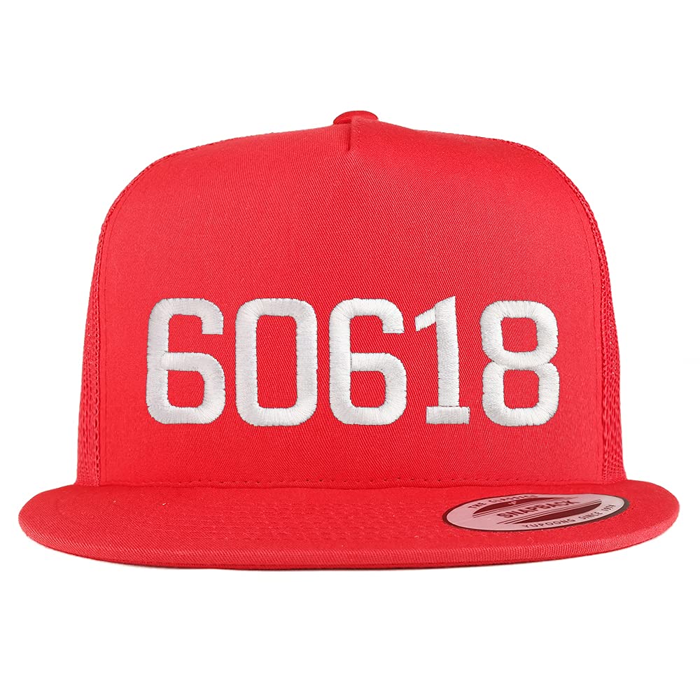 Trendy Apparel Shop 60618 Chicago IL Old English 5 Panel Flatbill Trucker Cap