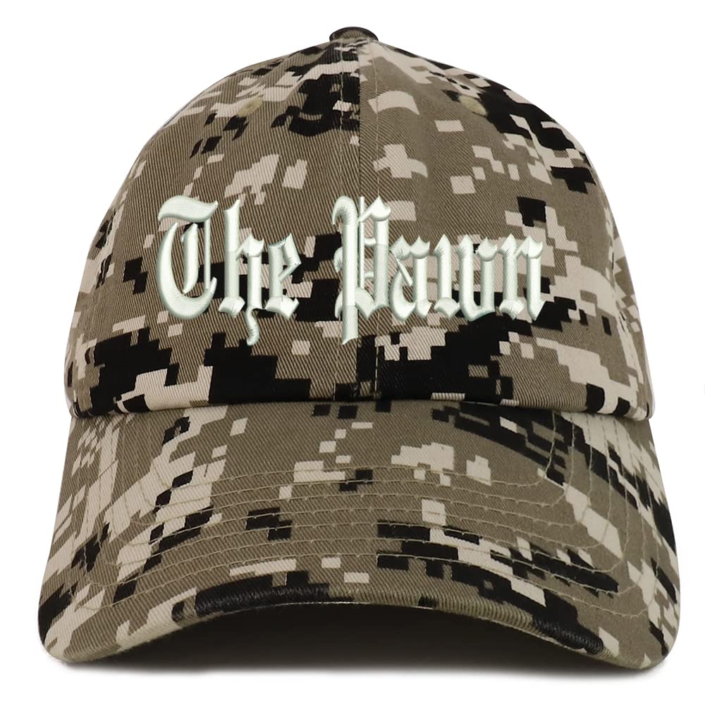 Trendy Apparel Shop The Pawn Old English Low Profile Soft Cotton Baseball Cap