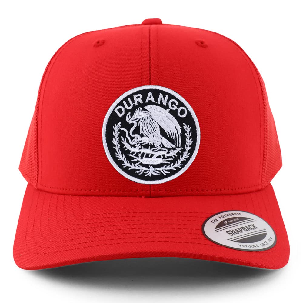 Trendy Apparel Shop Durango Mexico Patch 6 Panel Trucker Mesh Cap
