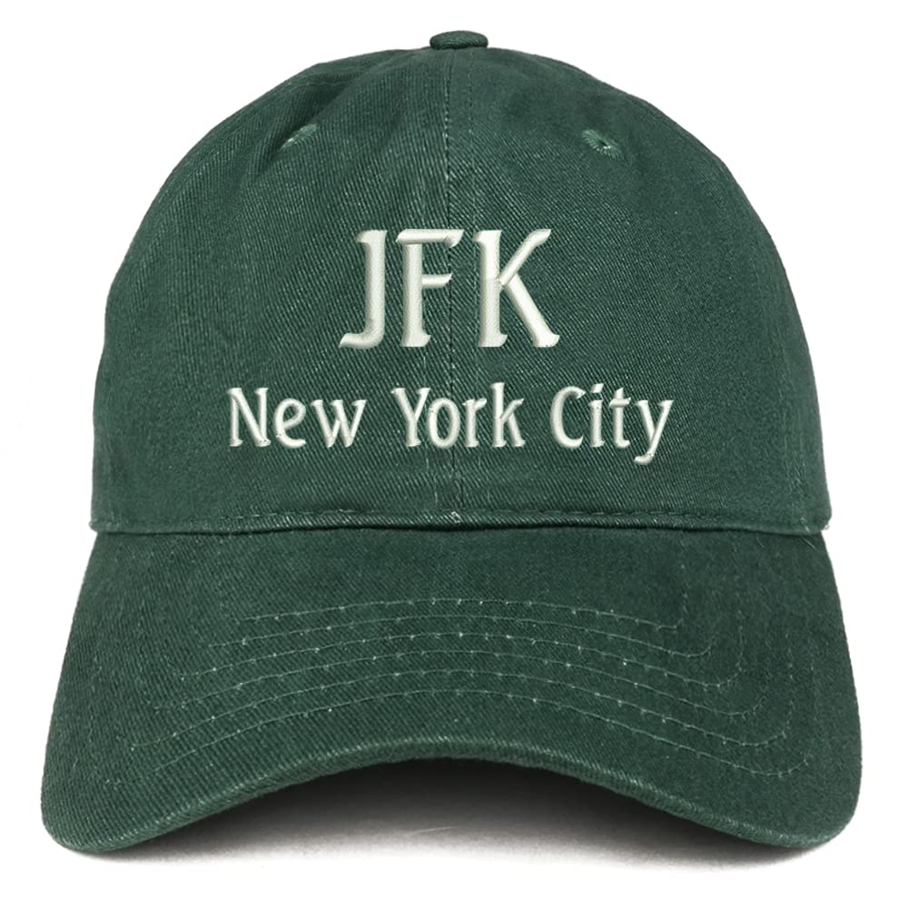 Trendy Apparel Shop JFK New York City Low Profile Soft Cotton Baseball Cap