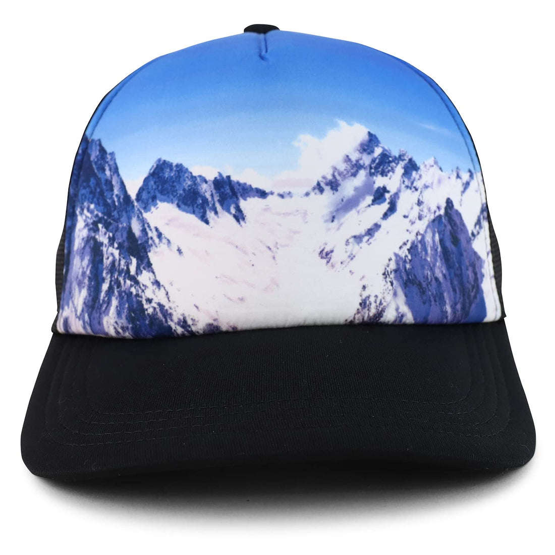 Trendy Apparel Shop 100% Polyester Photo Real Snapback Trucker Mesh Back Cap