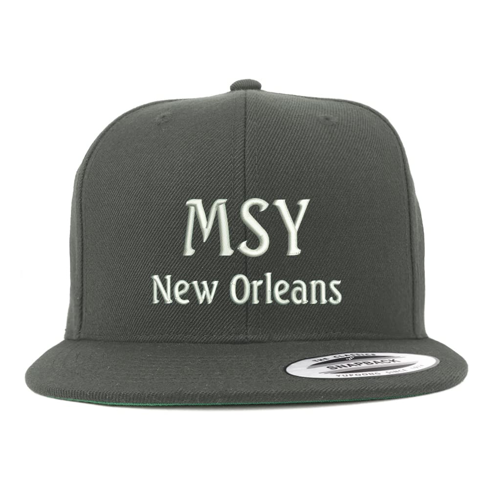 Trendy Apparel Shop MSY New Orleans Embroidered Flatbill Snapback