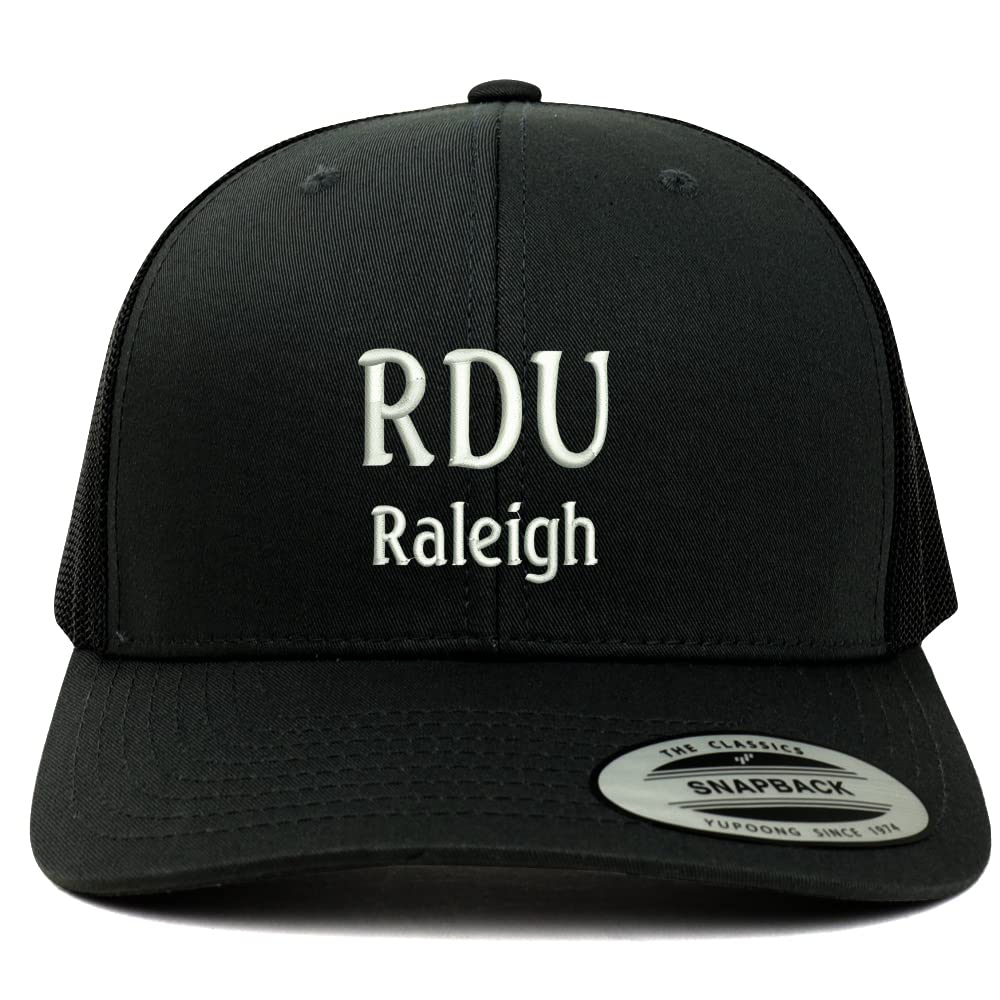 Trendy Apparel Shop RDU Raleigh Embroidered Retro Fit Trucker Mesh Cap