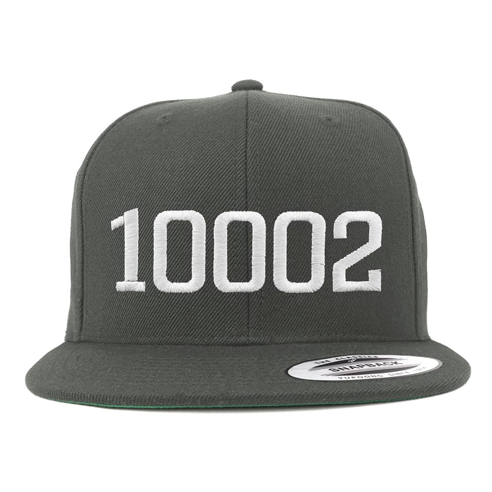 Trendy Apparel Shop 10002 New York Old English Embroidered Flatbill Snapback