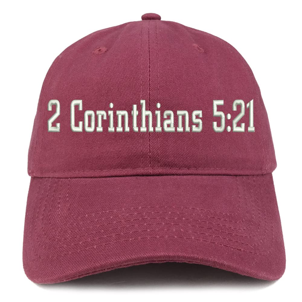 Trendy Apparel Shop 2 Corinthians 5:21 Low Profile Soft Cotton Baseball Cap