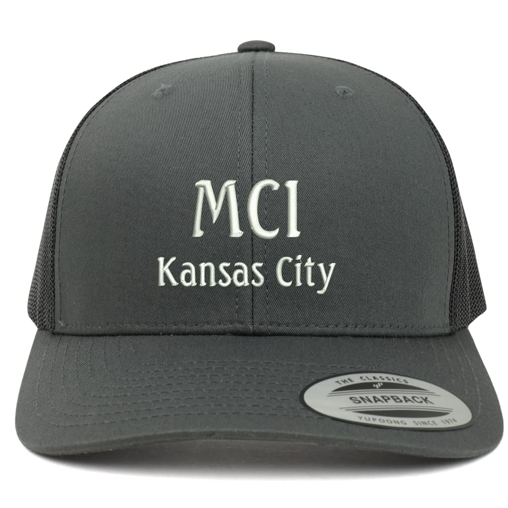 Trendy Apparel Shop MCL Kansas City Embroidered Retro Fit Trucker Mesh Cap