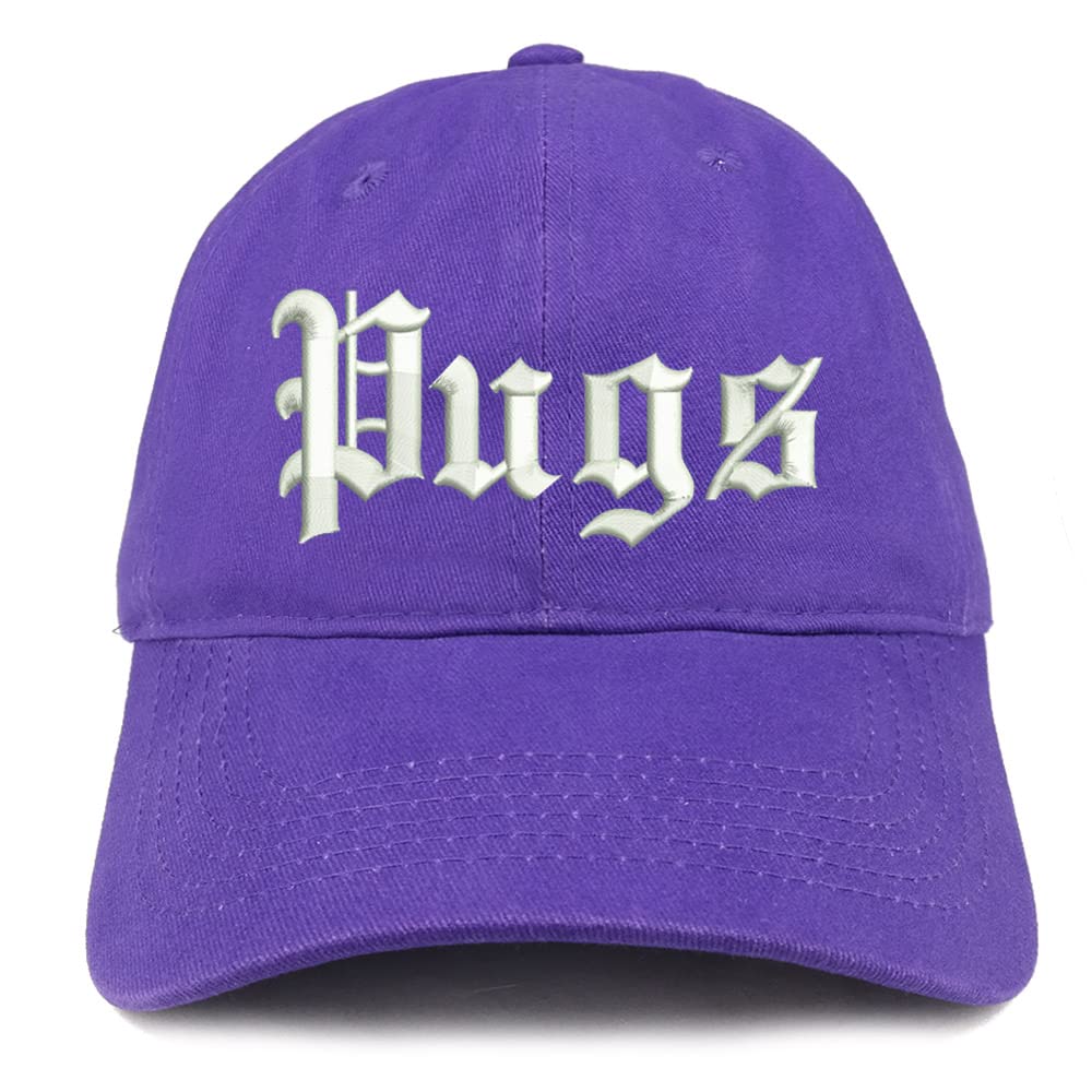 Trendy Apparel Shop Old English Pugs Low Profile Soft Cotton Baseball Cap