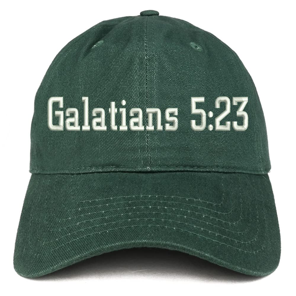 Trendy Apparel Shop Galatians 5:23 Low Profile Soft Cotton Baseball Cap