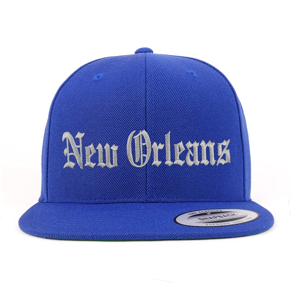 Trendy Apparel Shop New Orleans Old English Embroidered Flatbill Snapback