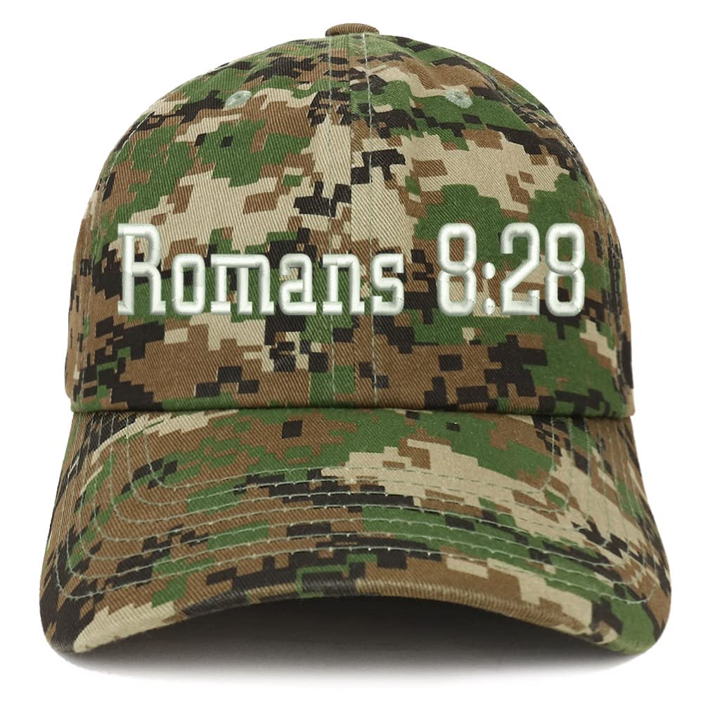 Trendy Apparel Shop Romans 8:28 Low Profile Soft Cotton Baseball Cap