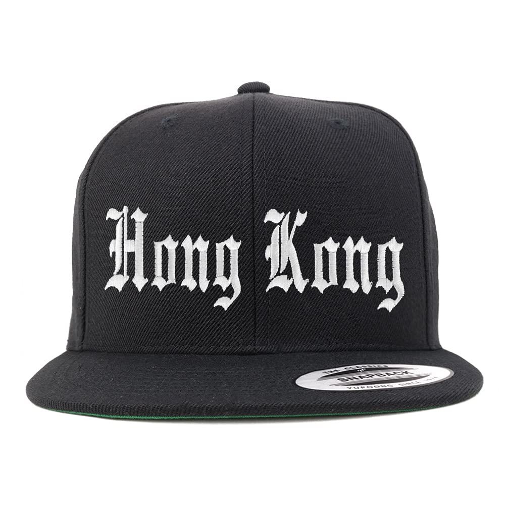 Trendy Apparel Shop Hong Kong Old English Embroidered Flatbill Snapback