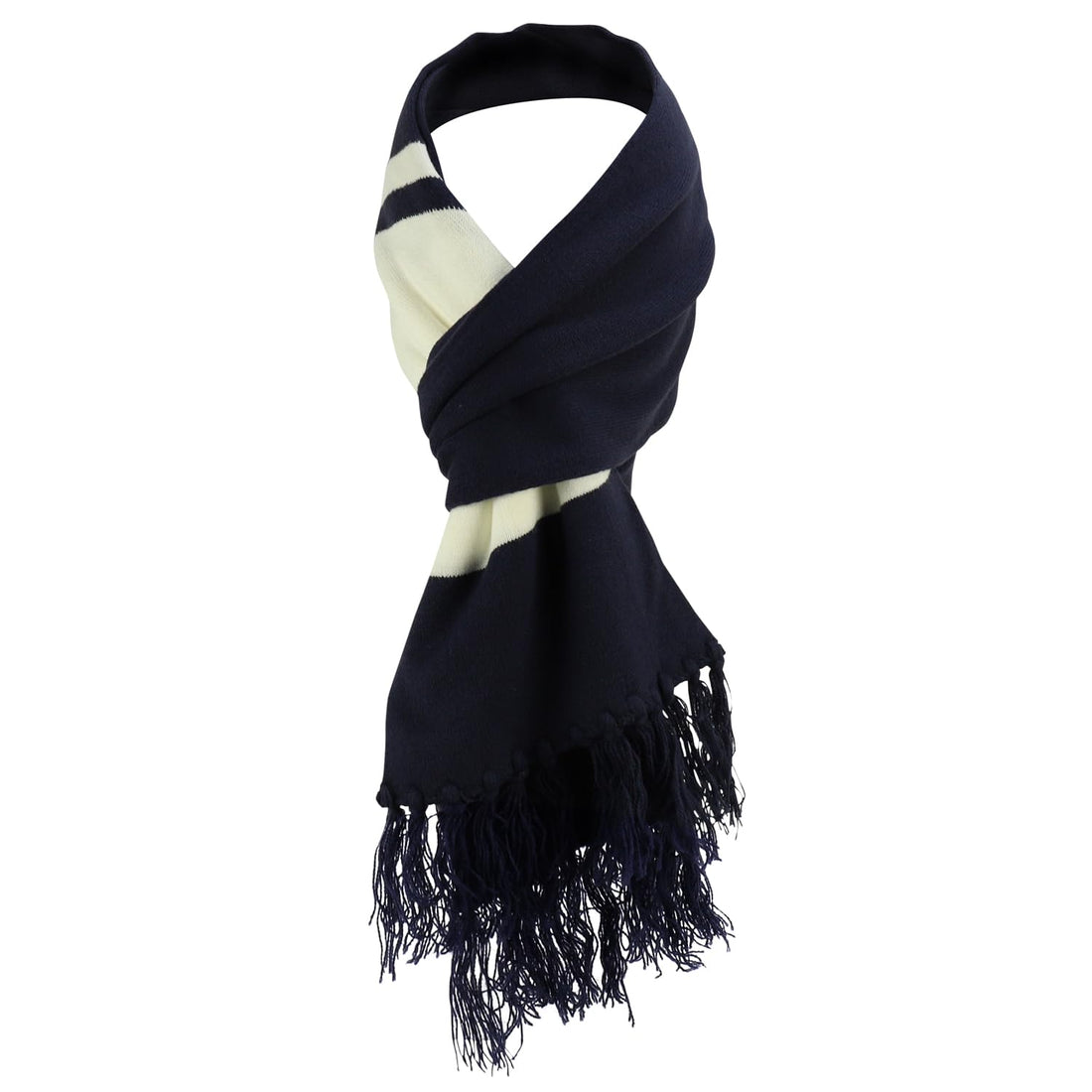 Trendy Apparel Shop Double Layer Knit Gameday Two Tone Scarf