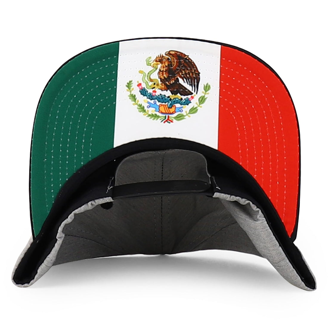 Trendy Apparel Shop Mexico Guadalupe Embroidered Flat Bill Snapback Cap