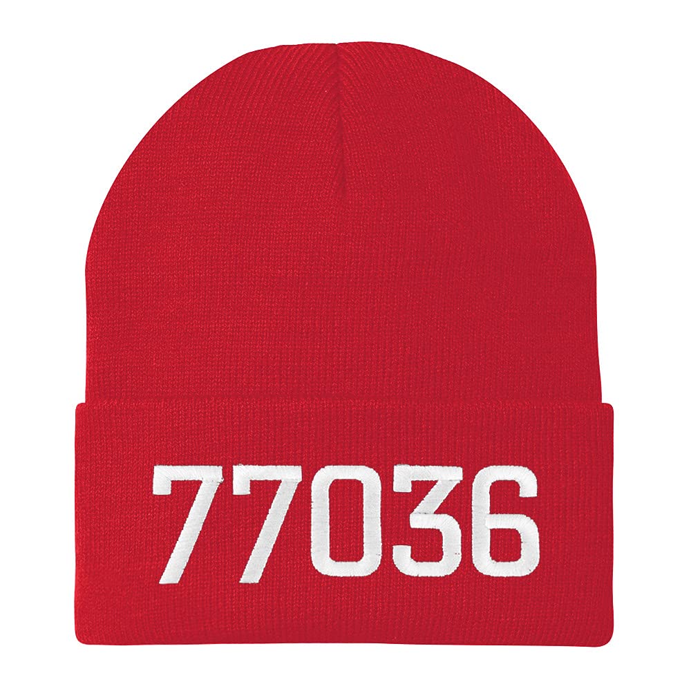 Trendy Apparel Shop 77036 Houston TX Old English Embroidered Long Cuff Beanie