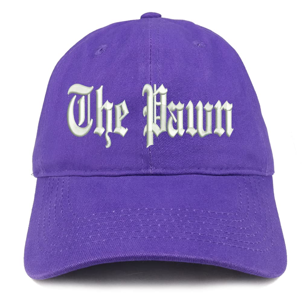 Trendy Apparel Shop The Pawn Old English Low Profile Soft Cotton Baseball Cap