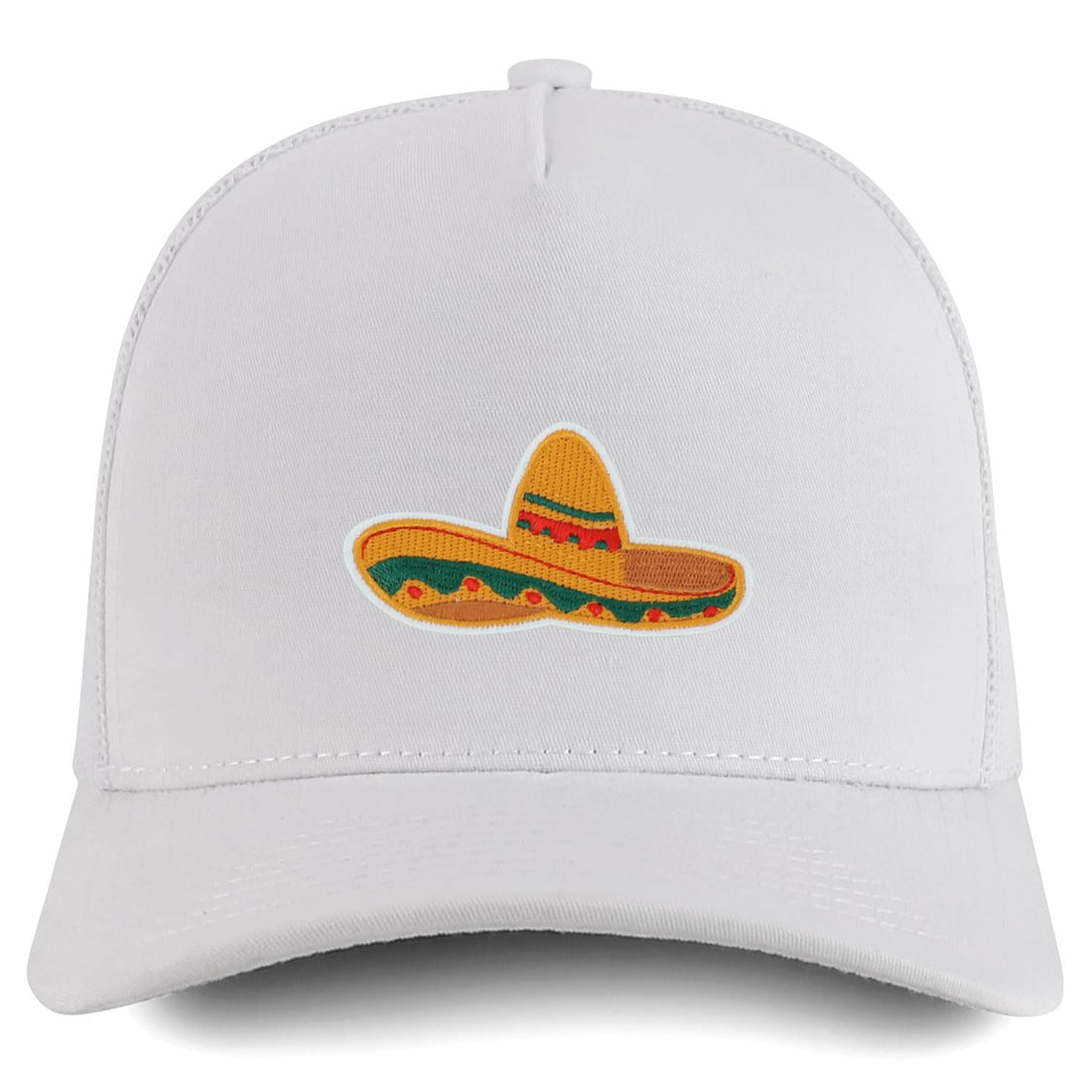 Trendy Apparel Shop Mexican Fiesta Sombrero Embroidered Patch Trucker Cap