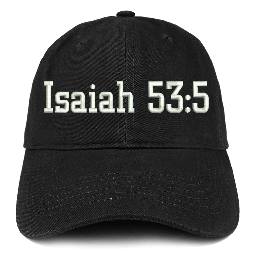 Trendy Apparel Shop Isaiah 53:5 Low Profile Soft Cotton Baseball Cap