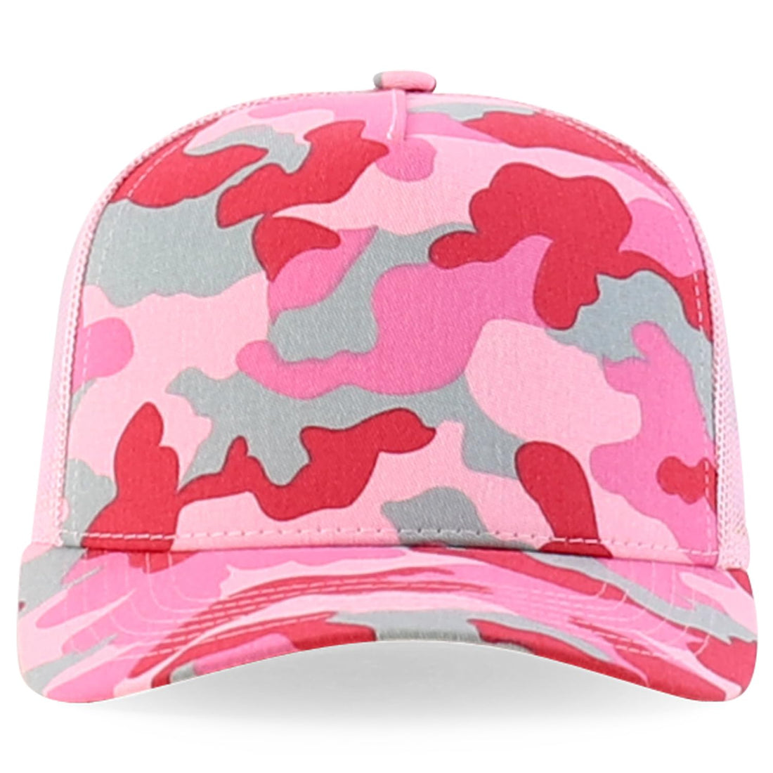 Trendy Apparel Shop 5 Panel Structured Crown Curved Bill Trucker Cap