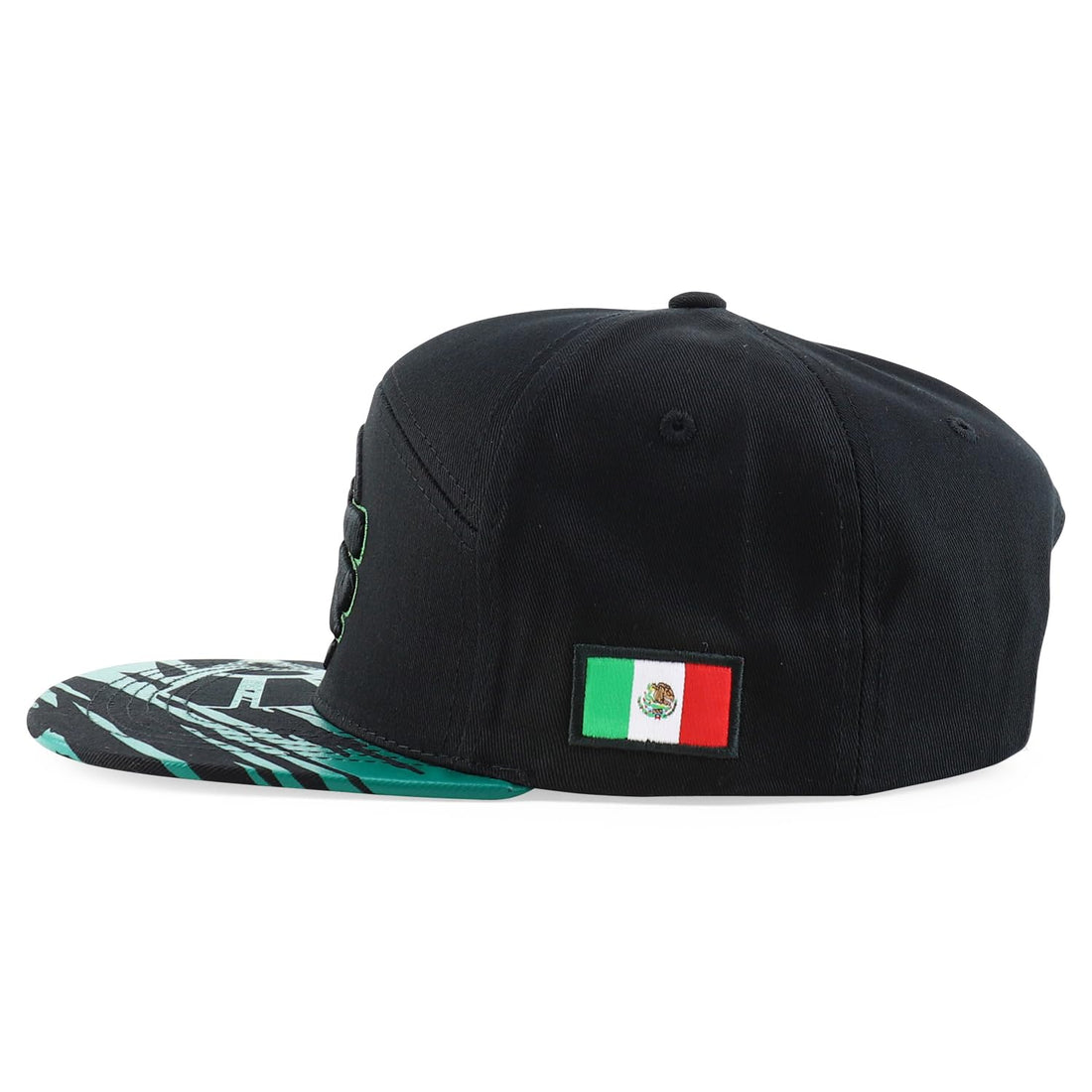 Trendy Apparel Shop Hecho En Mexico 7 Panel Flat Bill Snapback Cap