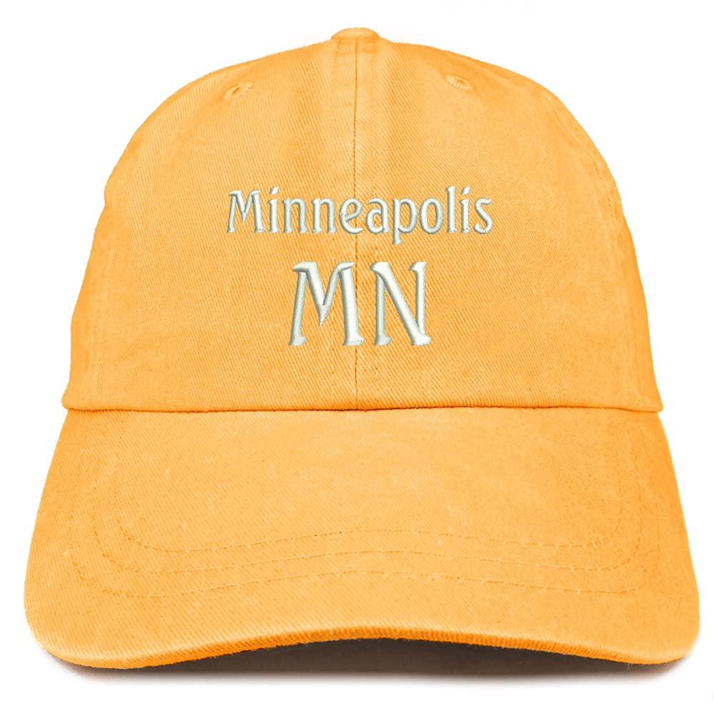 Trendy Apparel Shop Minneapolis MN Embroidered Pigment Dyed Washed Baseball Cap