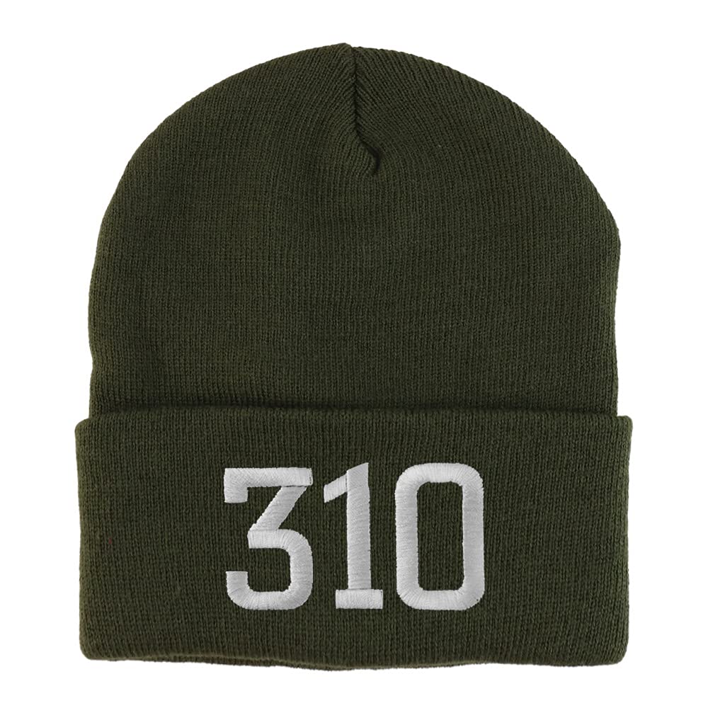 Trendy Apparel Shop Inglewood 310 Old English Embroidered Long Cuff Beanie