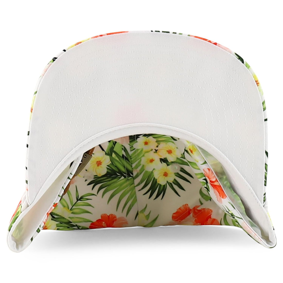 Trendy Apparel Shop Floral Print Unstructured 5 Panel Flatbill Rope Baseball Cap