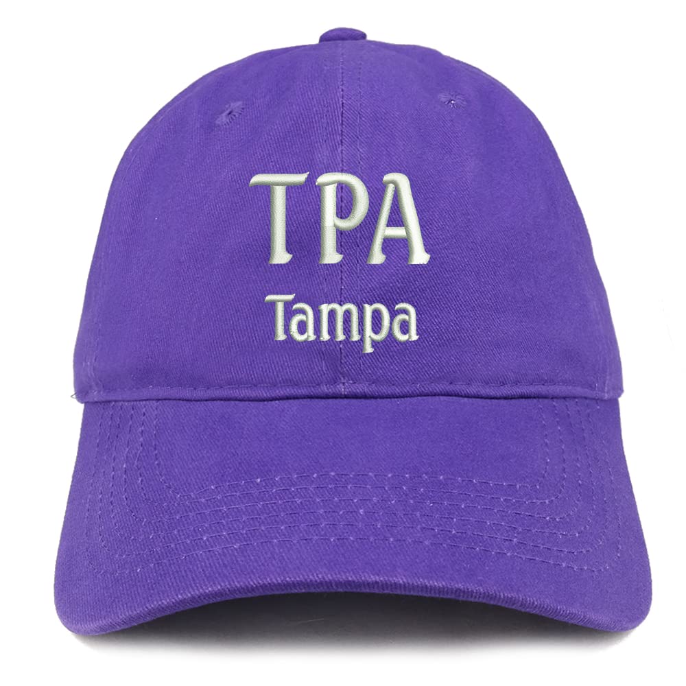 Trendy Apparel Shop TPA Tampa Low Profile Soft Cotton Baseball Cap