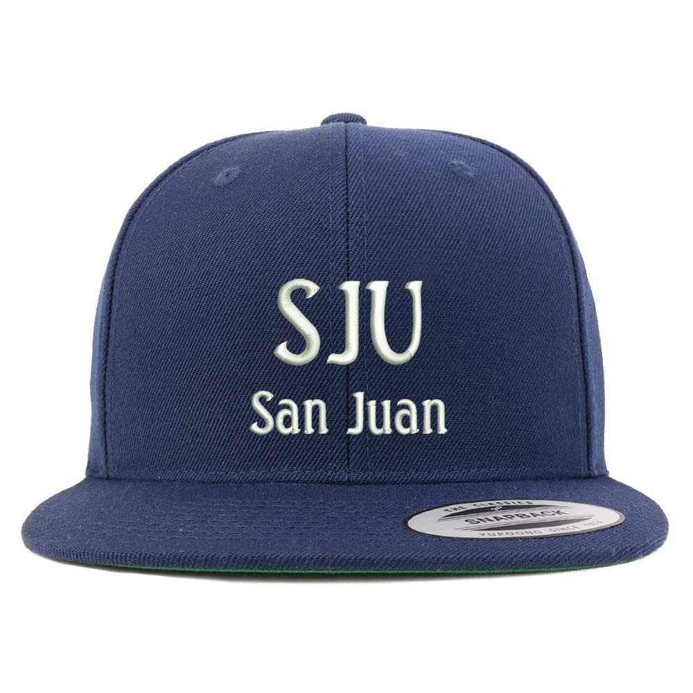 Trendy Apparel Shop SJU San Juan Embroidered Flatbill Snapback