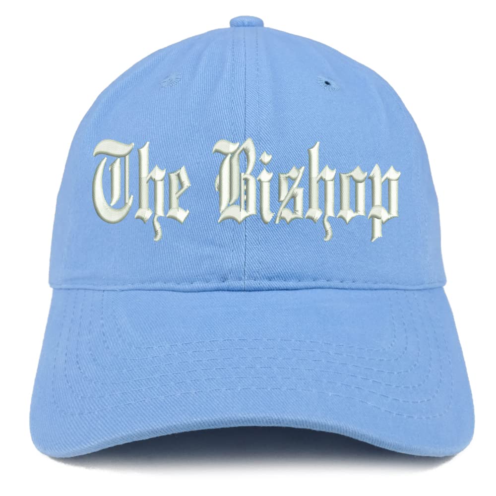 Trendy Apparel Shop The Bishop Old English Low Profile Soft Cotton Baseball Cap