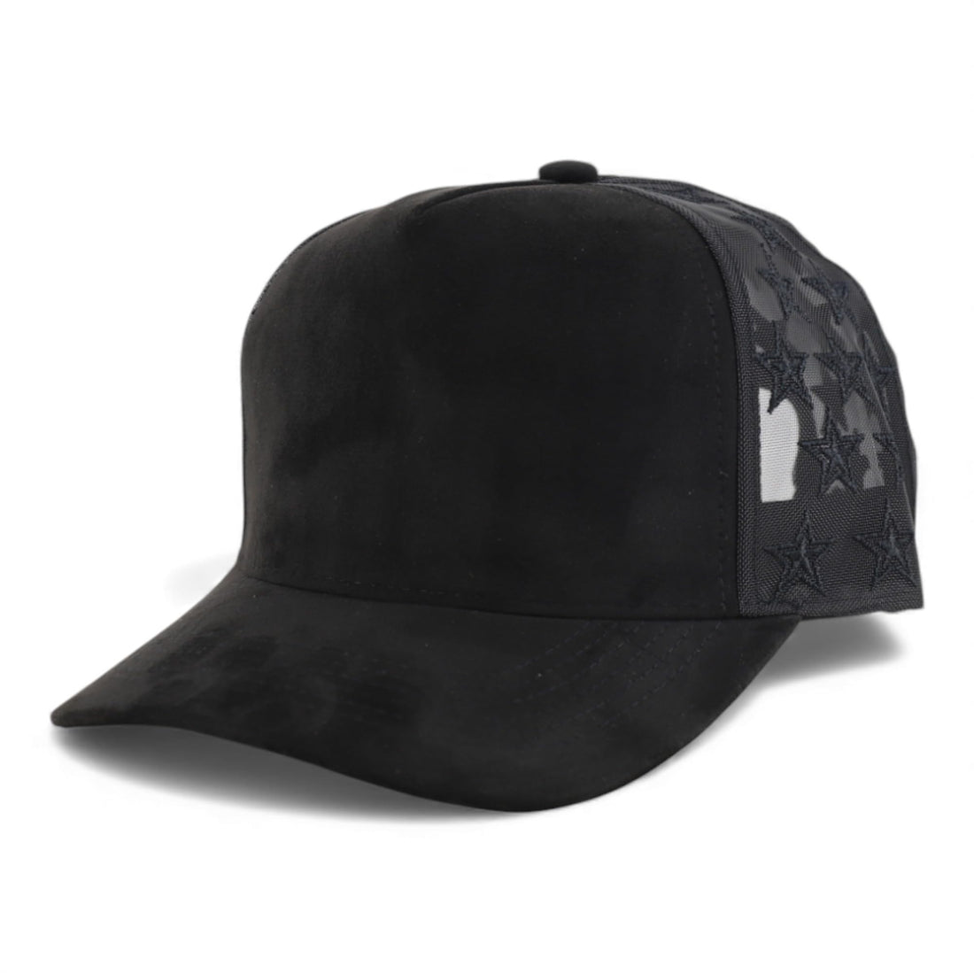 Trendy Apparel Shop 5 Panel Structured Soft Suede Snapback Ball Cap