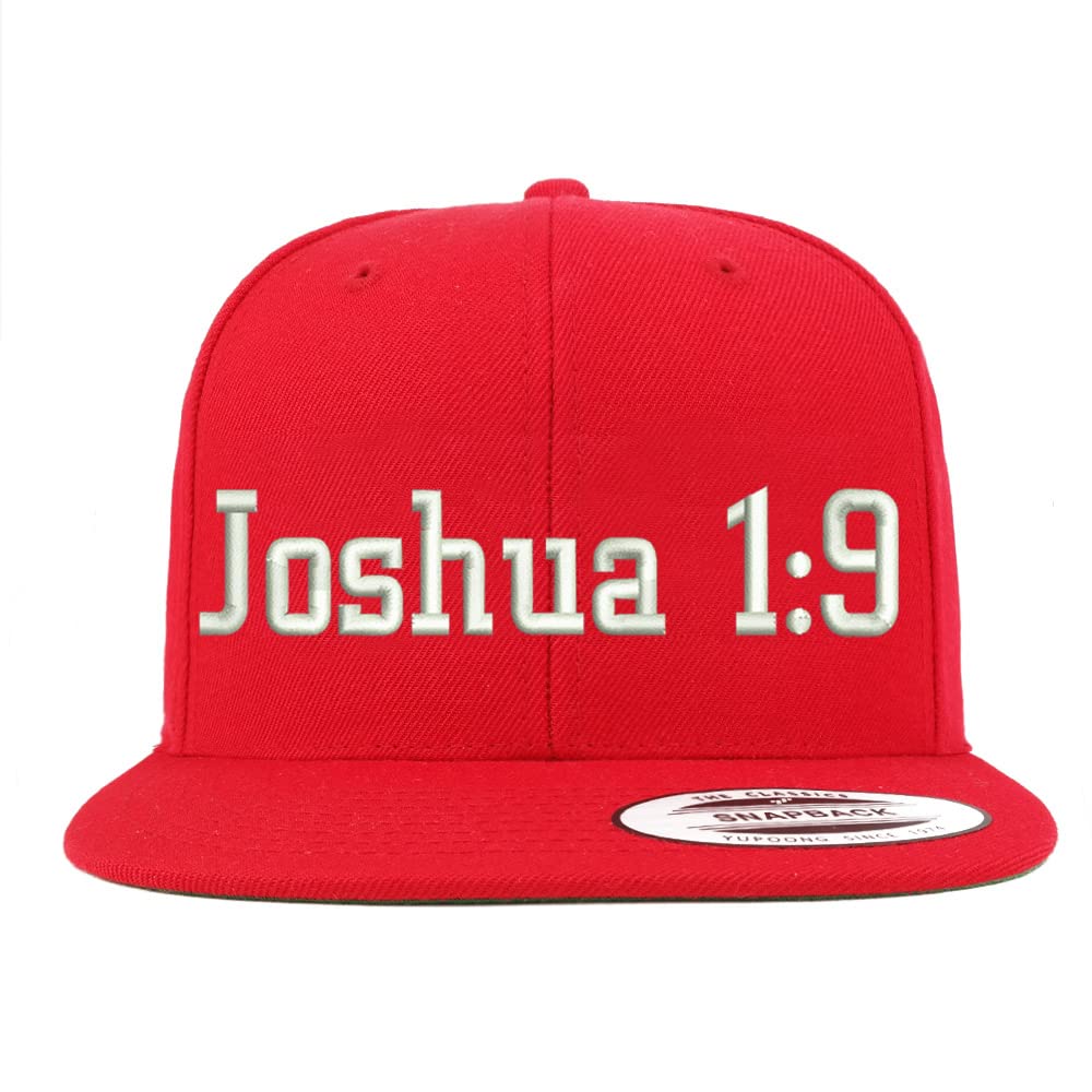Trendy Apparel Shop Joshua 1:9 Embroidered Flatbill Snapback