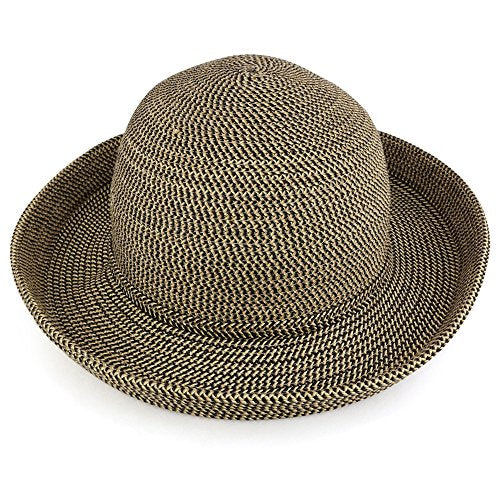 Trendy Apparel Shop Ladies Large Kettle Brim Stylish Paper Braid Summer Hat