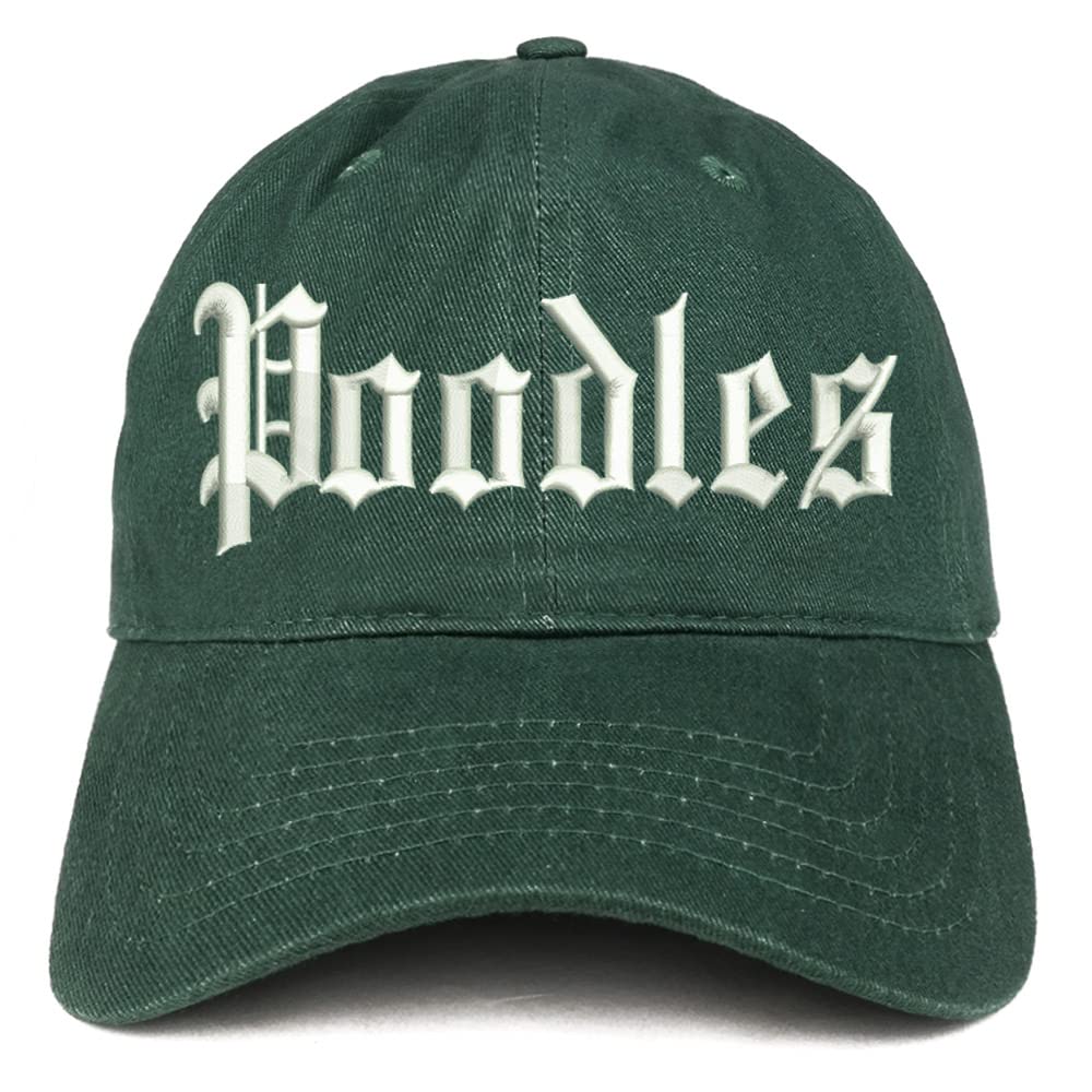 Trendy Apparel Shop Old English Poodles Low Profile Soft Cotton Baseball Cap