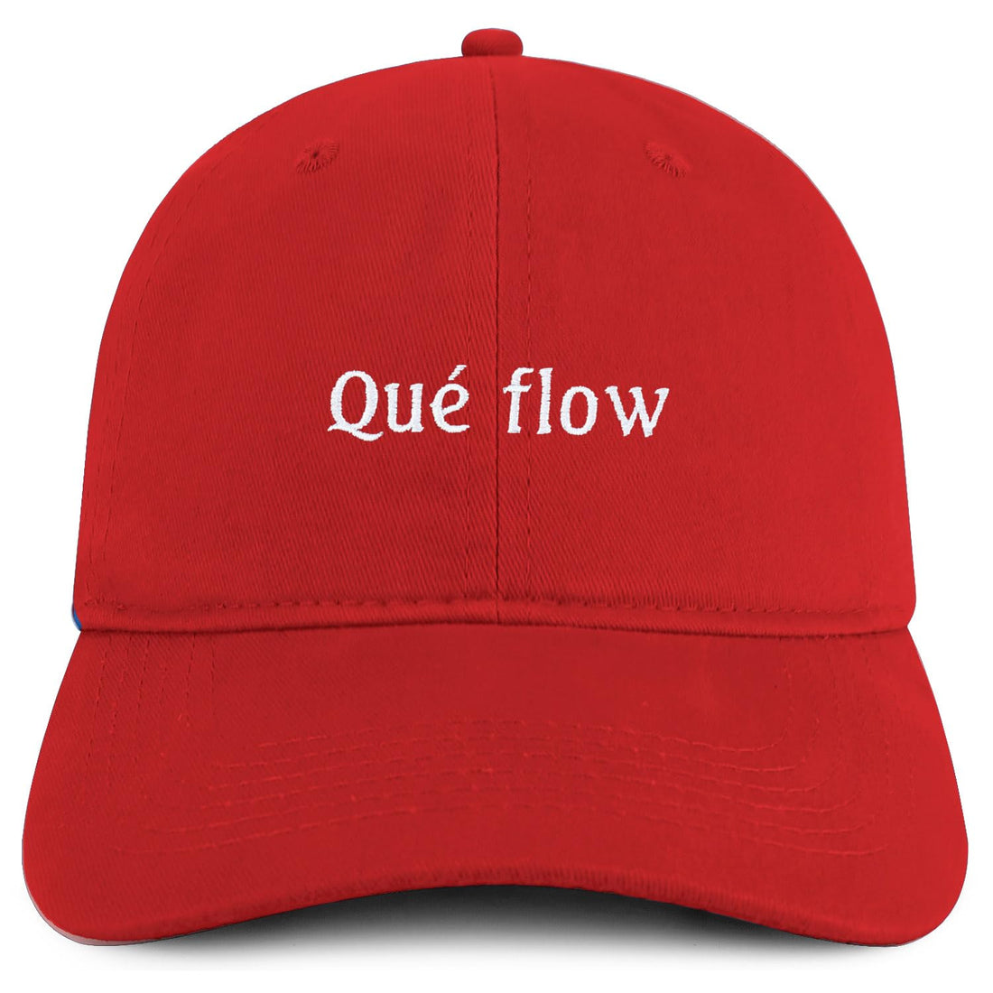 Trendy Apparel Shop Que Flow Embroidered Cotton Low Profile Dad Hat