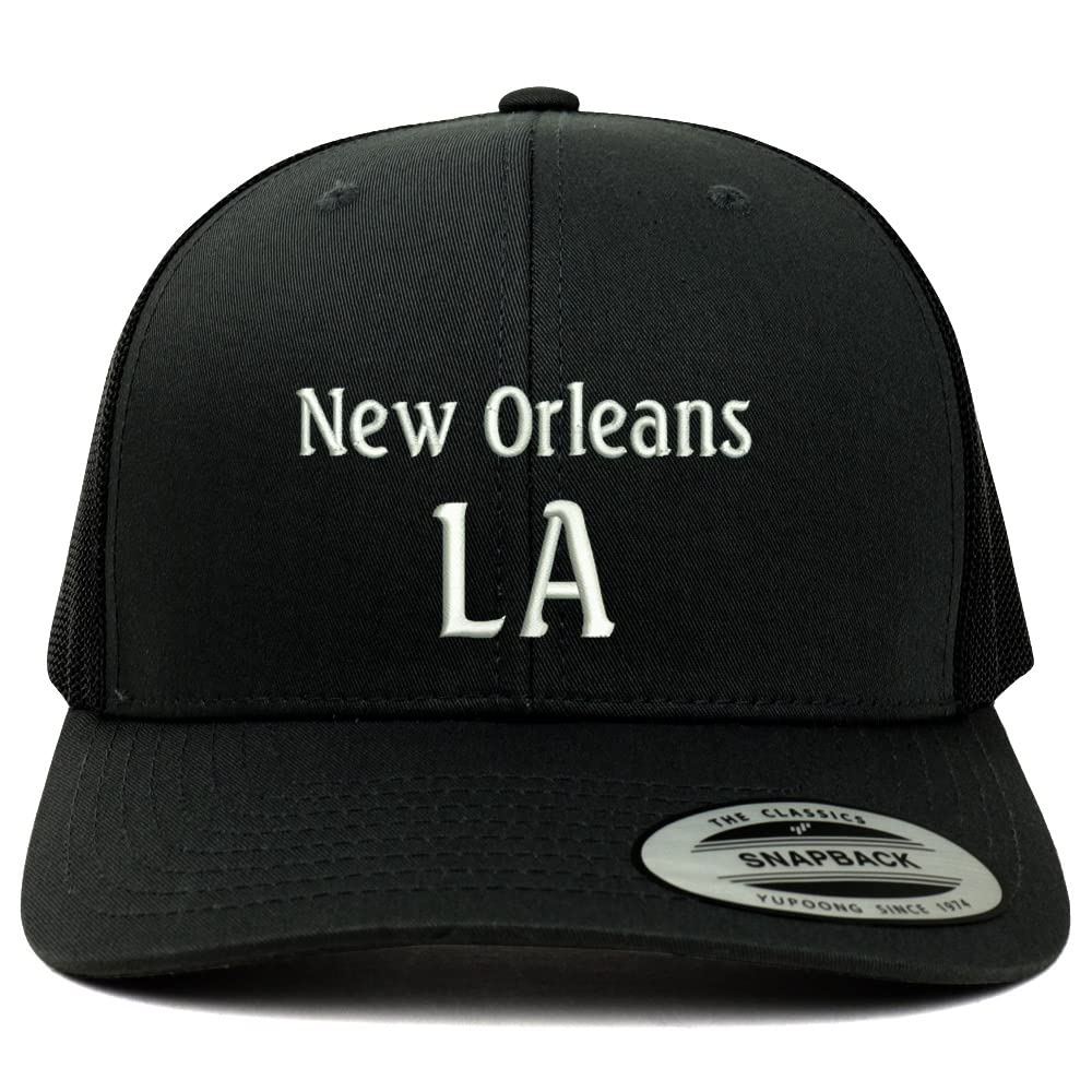 Trendy Apparel Shop New Orleans LA Embroidered Retro Fit Trucker Mesh Cap