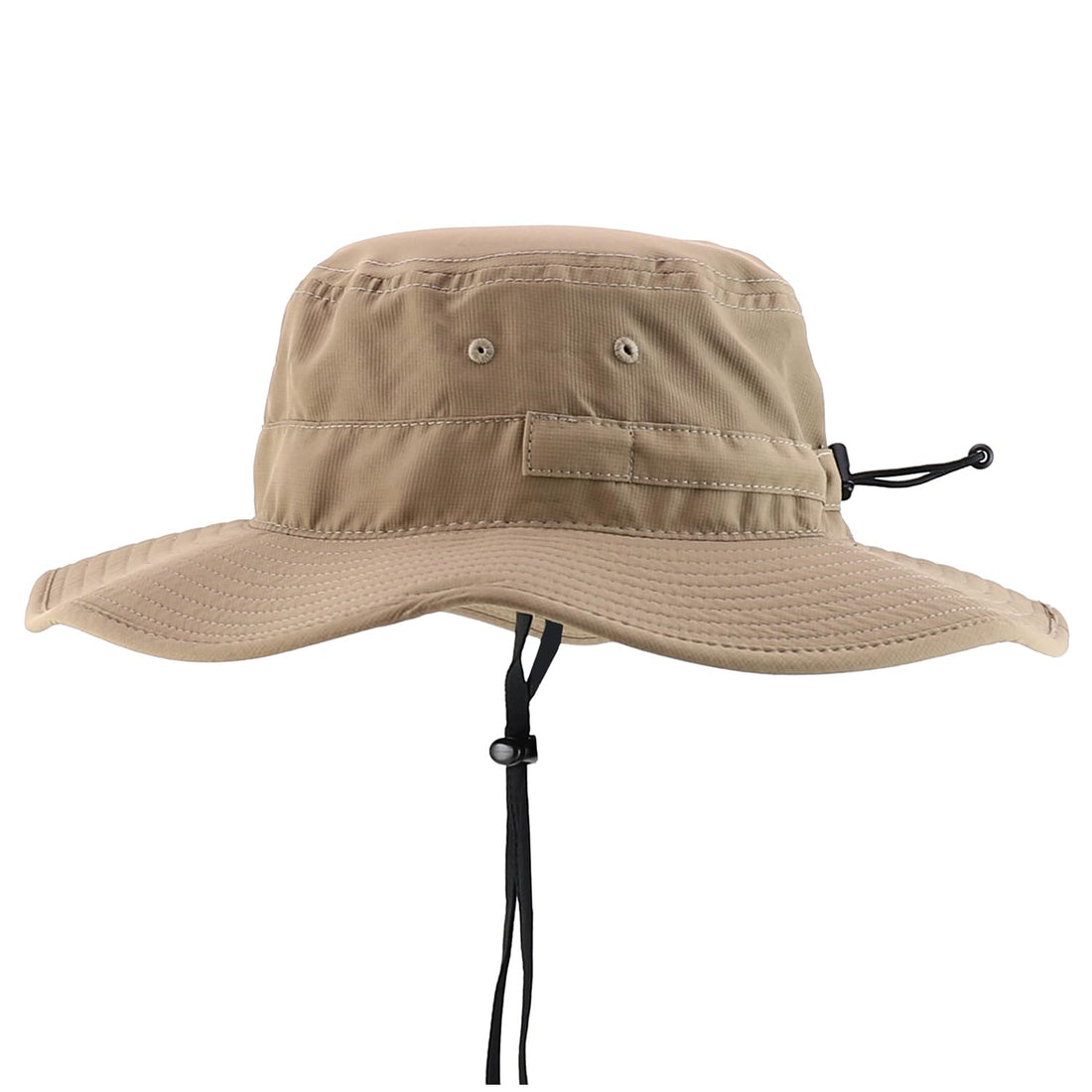 Trendy Apparel Shop Outdoor Large Brim Micro Mesh Performance Boonie Bucket Hat with Strap