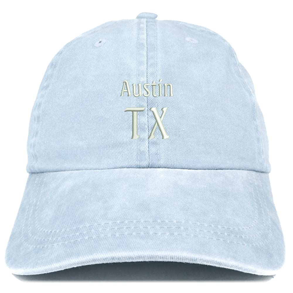 Trendy Apparel Shop Austin TX Embroidered Pigment Dyed Washed Baseball Cap