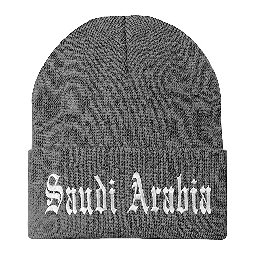 Trendy Apparel Shop Saudi Arabia Old English Embroidered Long Cuff Beanie