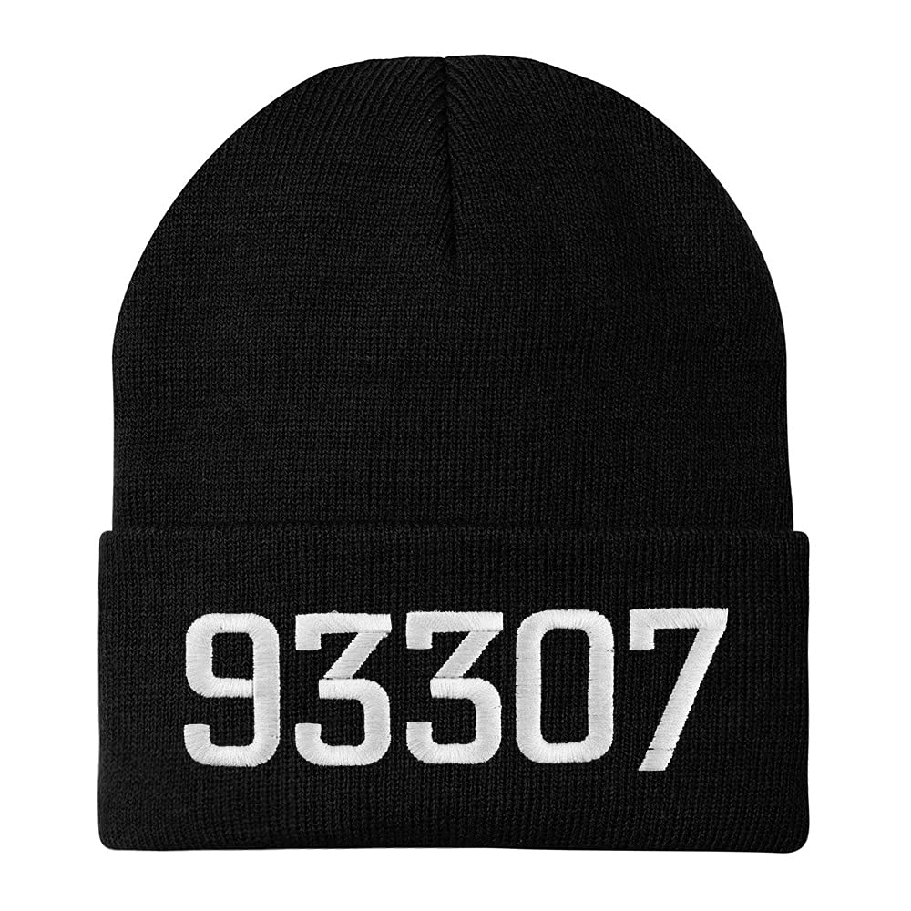 Trendy Apparel Shop 93307 Bakersfield CA Old English Embroidered Long Cuff Beanie