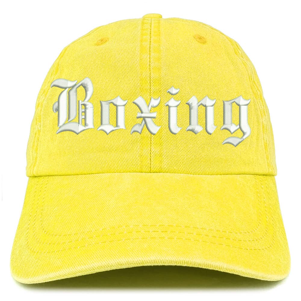 Trendy Apparel Shop Old English Boxing Washed Pigment Dyed Baseball Cap